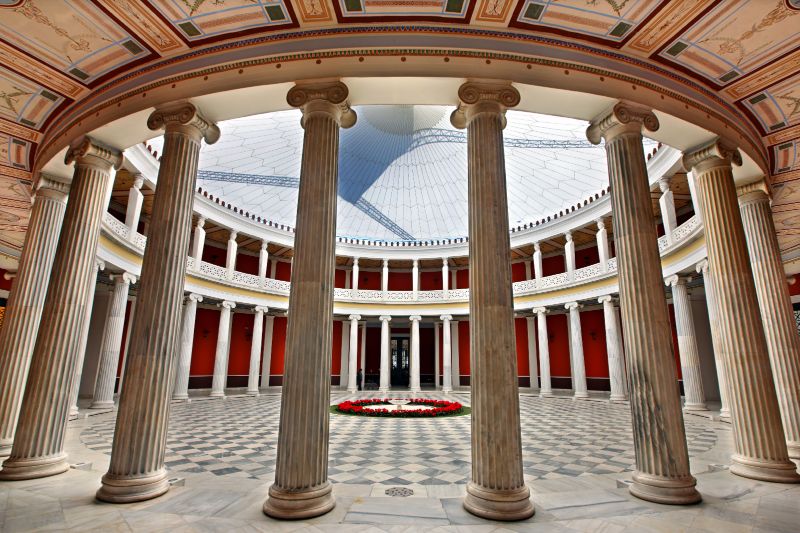palatul si gradinile zappeion din atena