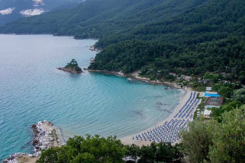 Plaja Makryammos din Thassos